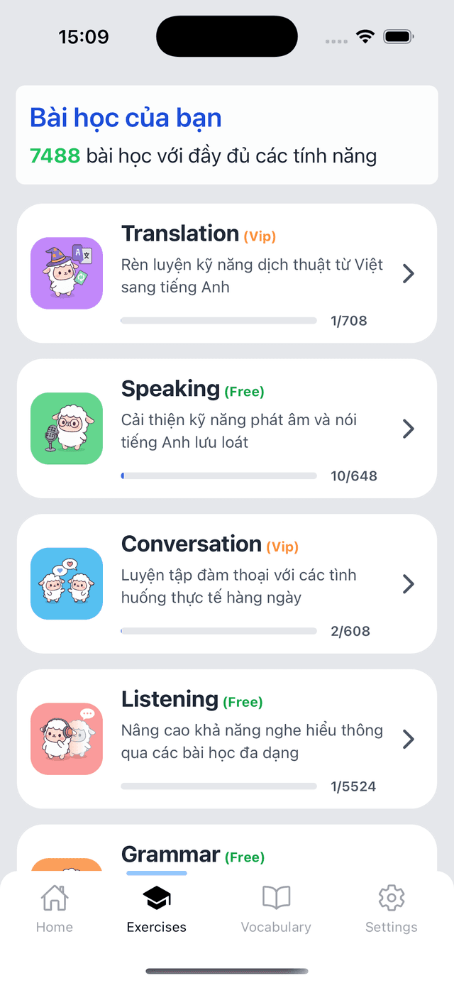 Exercises - Practice English