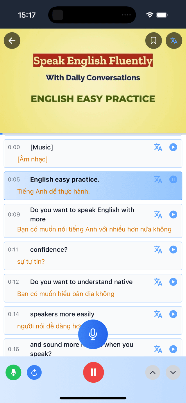 Shadowing Practice - Speaking