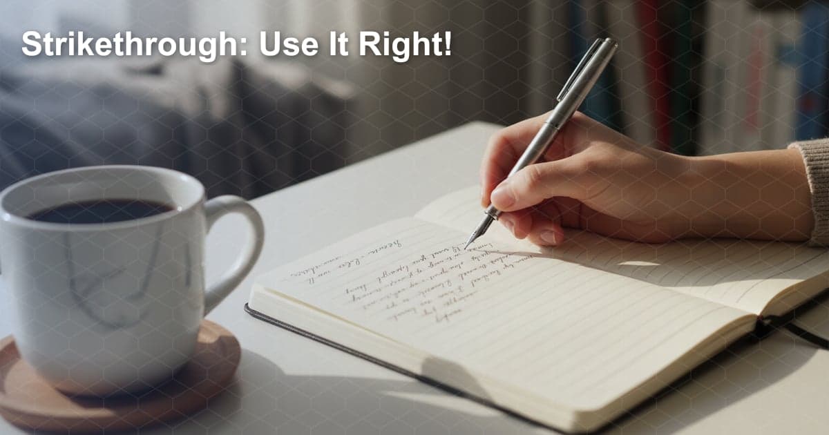 Gạch Chéo (Strikethrough): Khi Nào Nên Dùng?