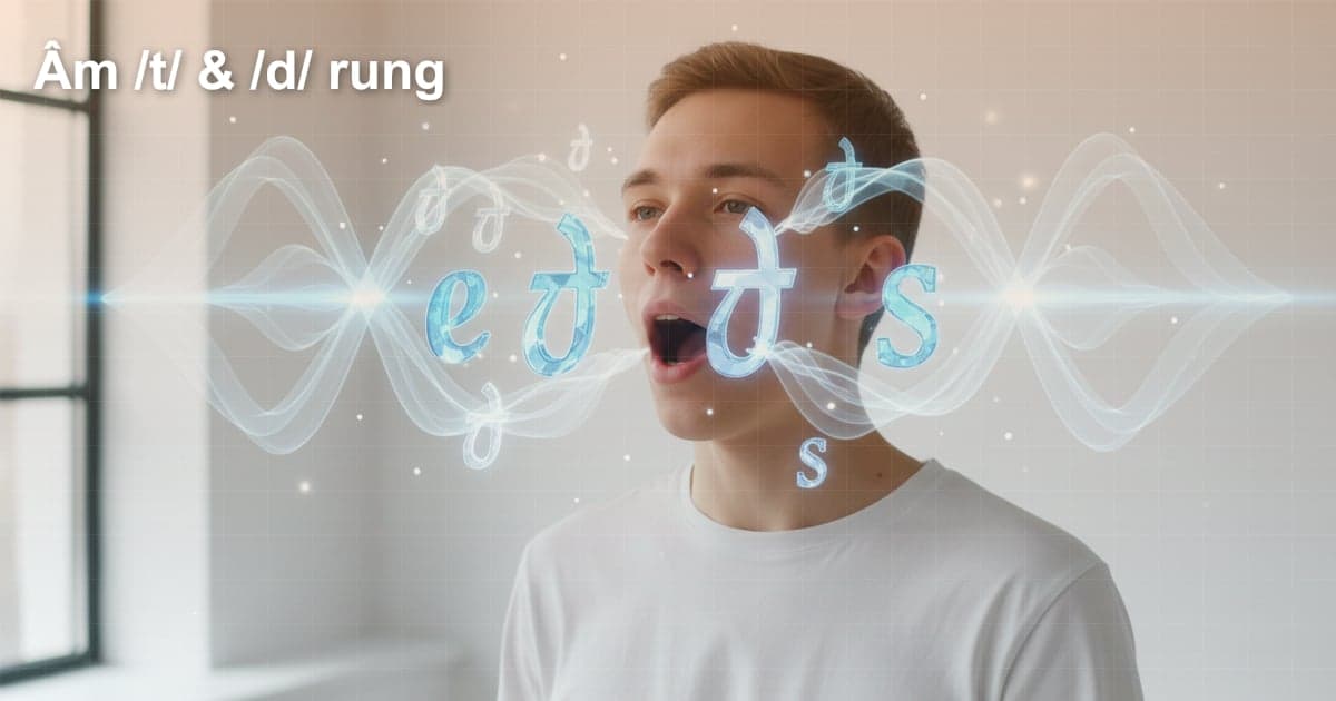 Âm /t/ và /d/ rung: Bí quyết phát âm chuẩn như người bản xứ