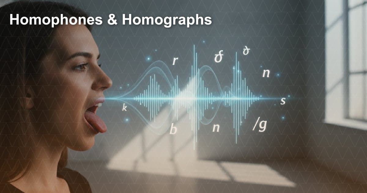 ホモフォンとホモグラフ：英語学習者がつまずきやすい「同音異義語」をマスターしよう！