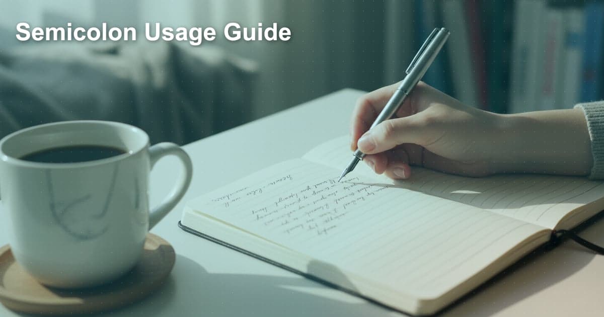 セミコロンの使い方：いつ、どう使う？英語ライティングの秘密兵器