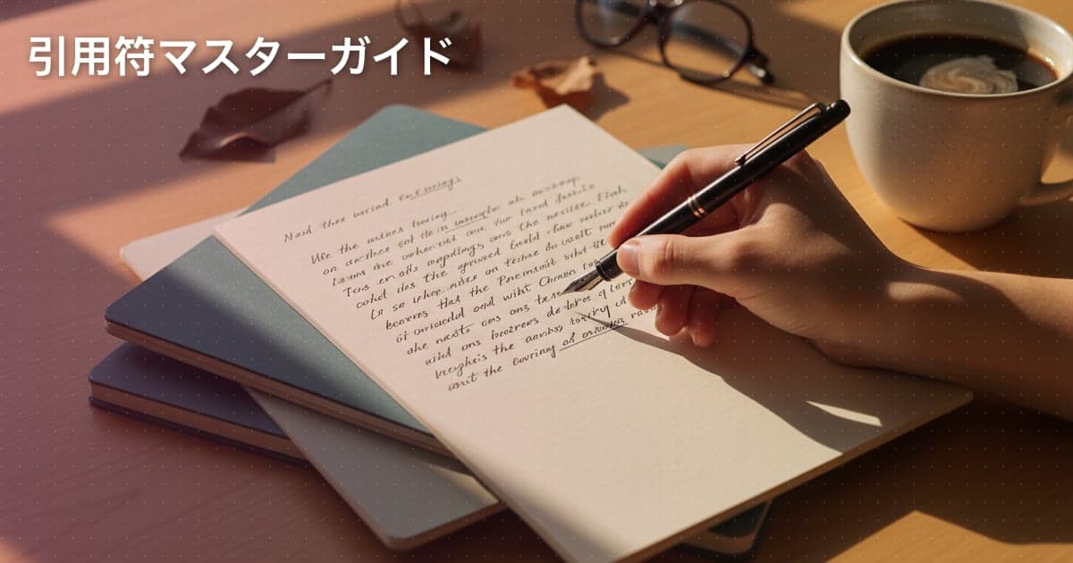 引用符の使い方：英語学習者が間違いやすいポイントを徹底解説！