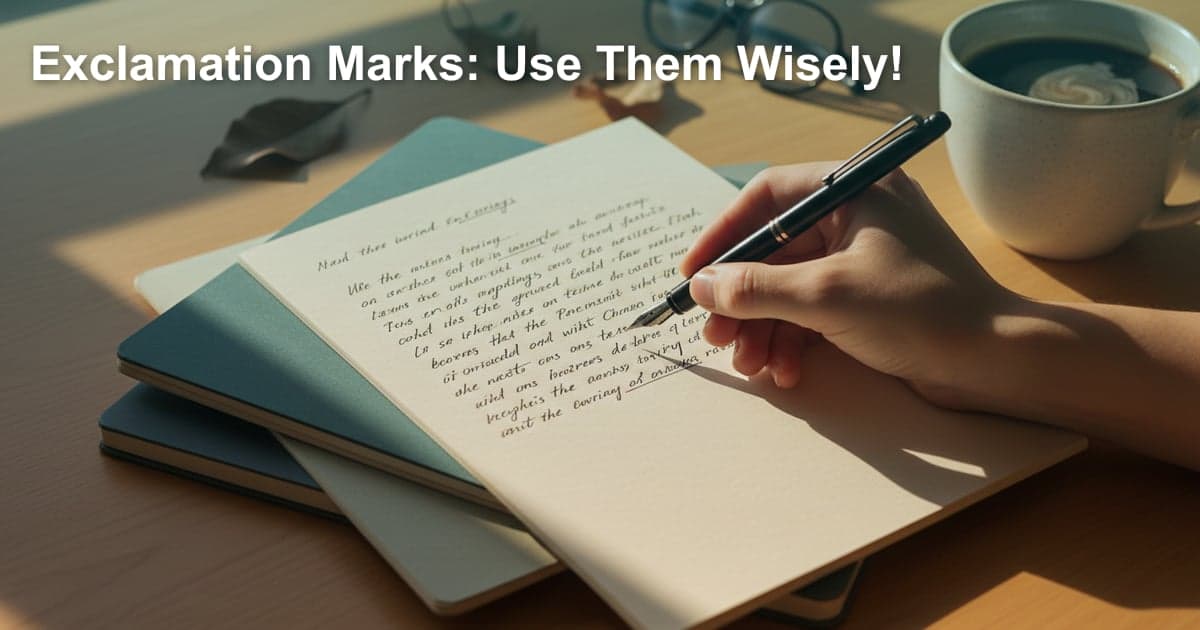 感嘆符の使い方：英語ライティングで差をつける！