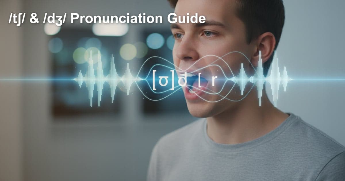 英語の発音：/tʃ/と/dʒ/の正確な出し方 - 学習者のための実践ガイド