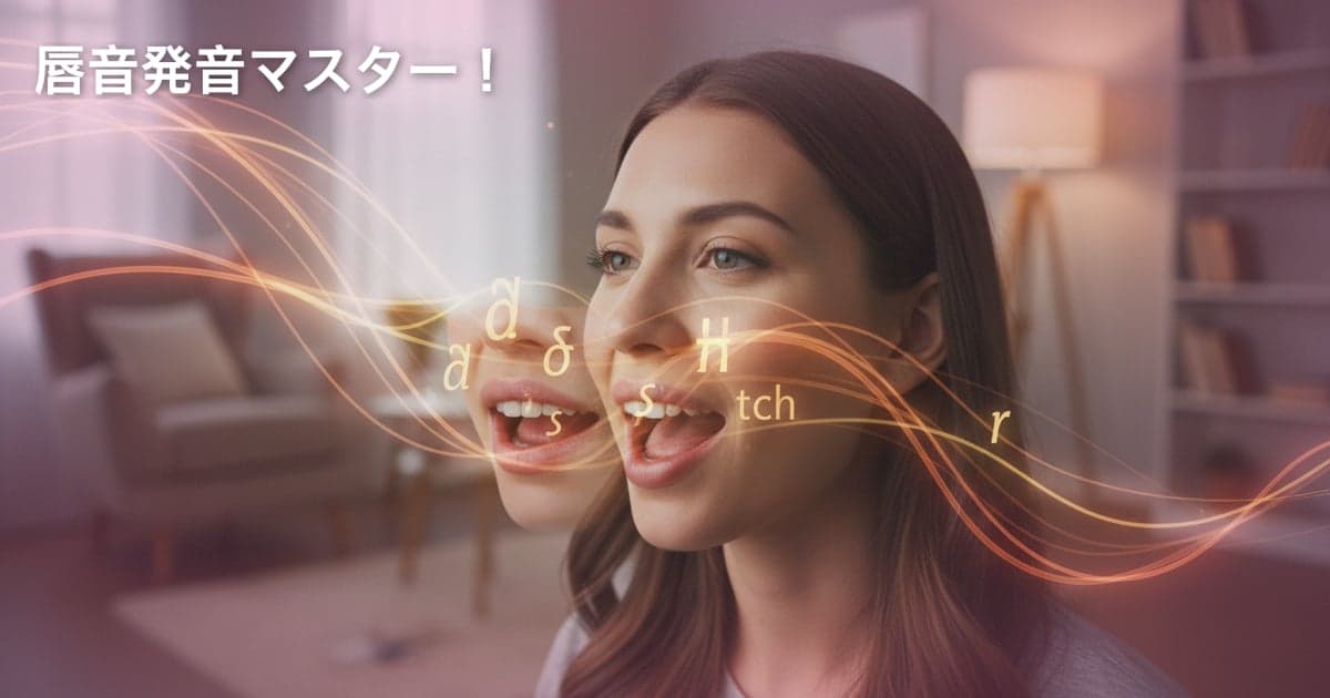 英語の発音：/p/, /b/, /m/, /f/, /v/ の調音方法をマスターしよう！