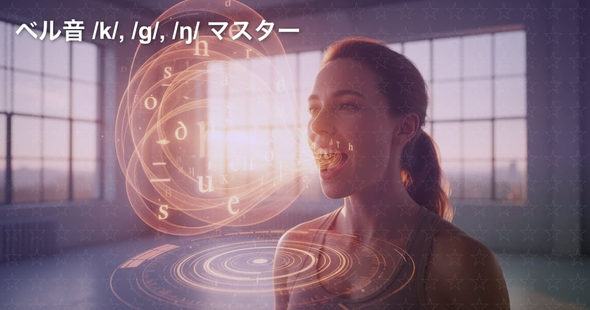 英語の発音：/k/、/g/、/ŋ/ のベル音をマスターしよう！