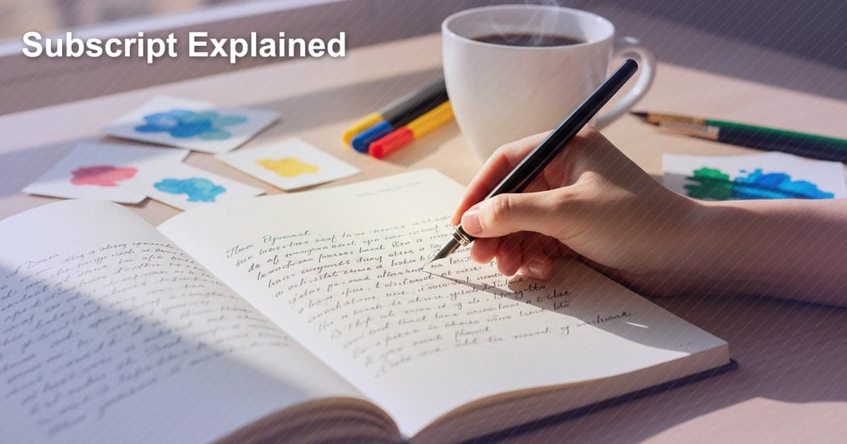 下付き文字（Subscript）：テキストを下げる方法とその活用法