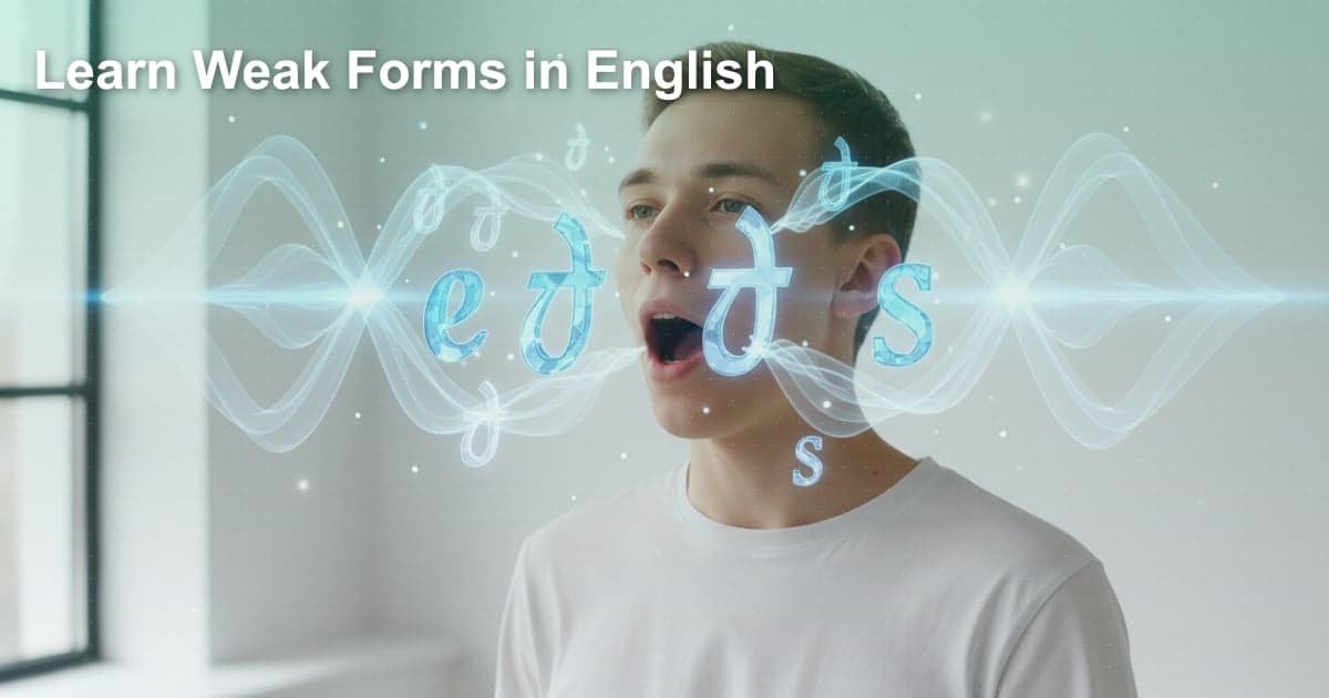 弱形（Weak Forms）：英語の「消える音」をマスターしよう！