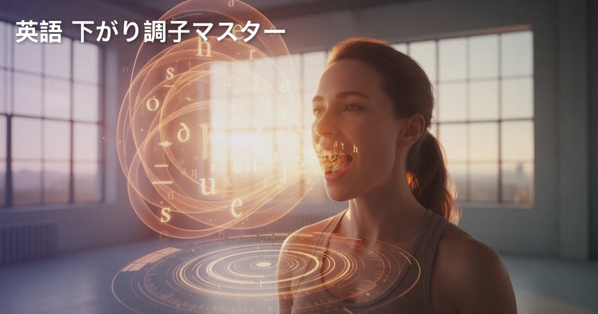 英語の「下がり調子」をマスター！文のイントネーション完全ガイド