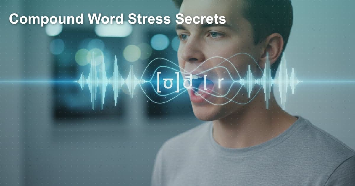 化合物語の発音：ストレスの極意をマスターしよう！