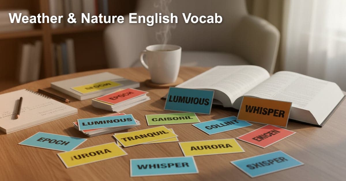 天候と自然の英単語：会話が広がる実践リスト
