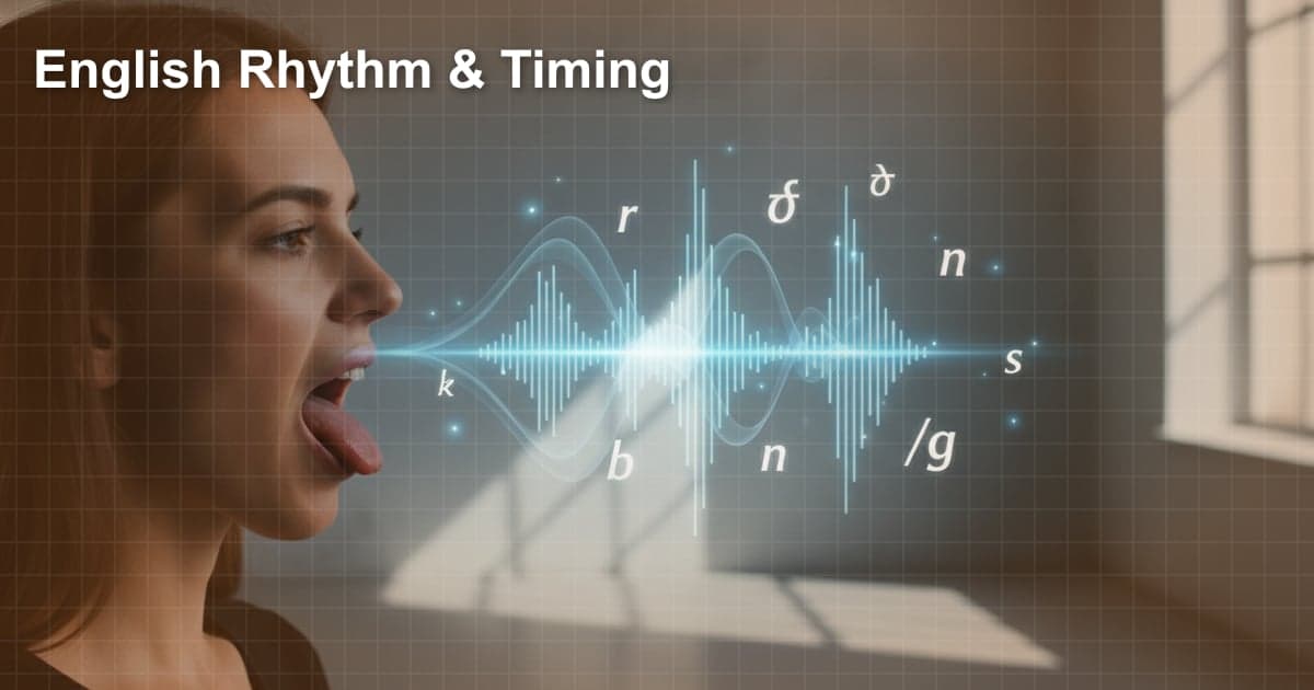영어 말하기, 리듬와 타이밍으로 원어민처럼!