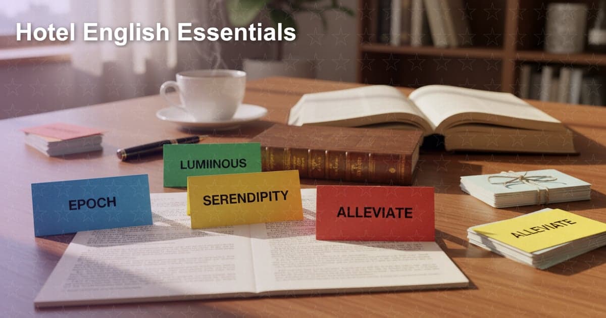 호텔 영단어: 예약부터 숙박까지 완벽 마스터