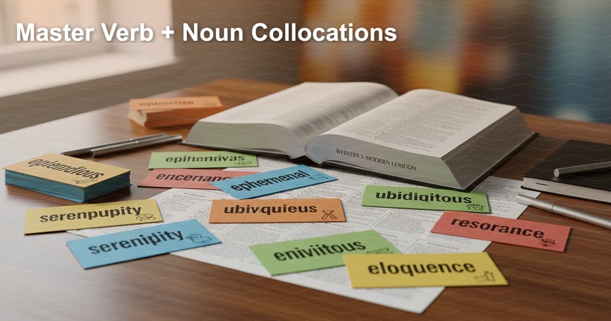 영어 실력 급상승! 동사+명사 콜로케이션 마스터하기
