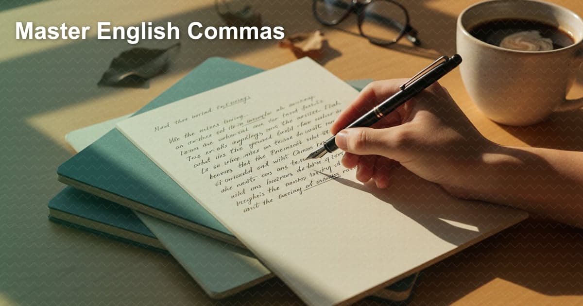 영어 글쓰기 실력 향상의 비밀: 쉼표(,) 사용법 완벽 정복