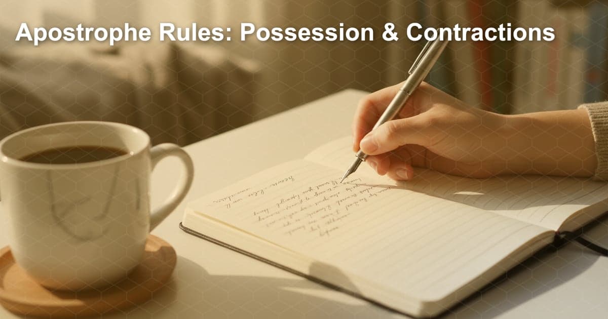 아포스트로피 사용법: 소유격과 축약형 완벽 마스터하기