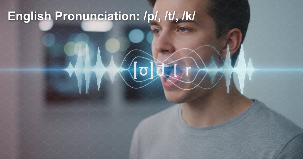 영어 발음, /p/, /t/, /k/ 무기음 완벽 정복하기