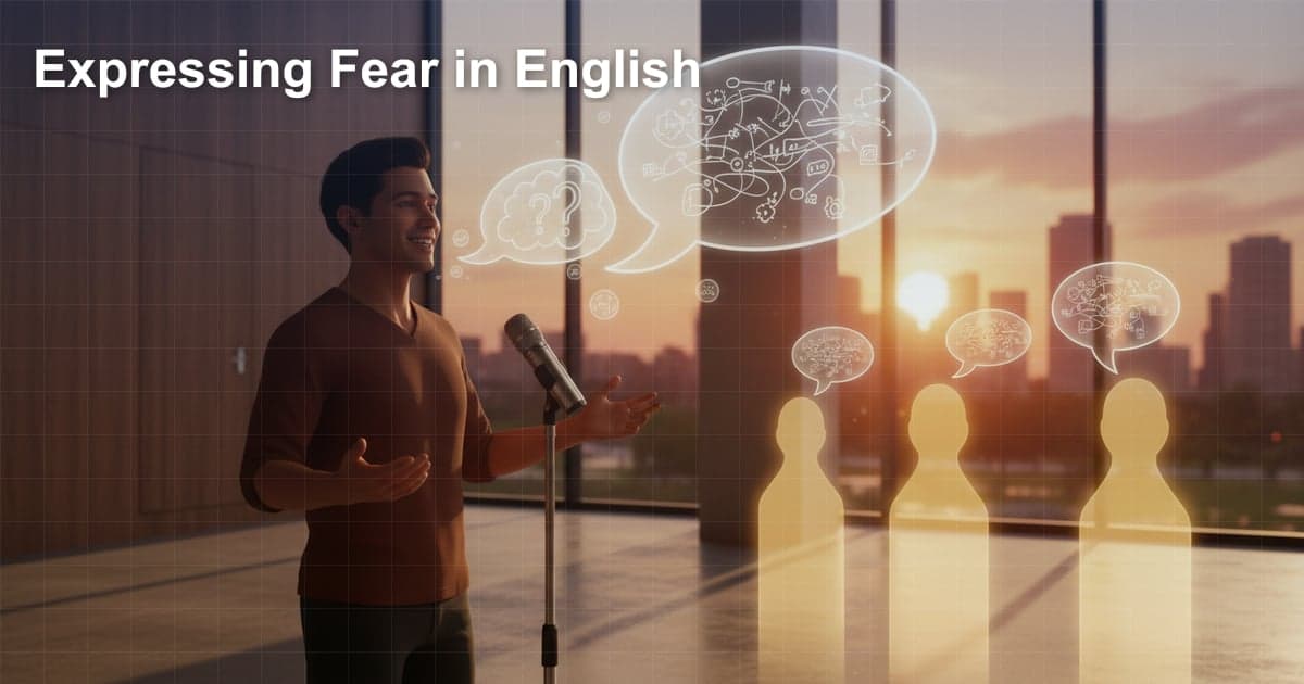 두려움 표현하기: 영어로 "무서워"라고 말하는 다양한 방법