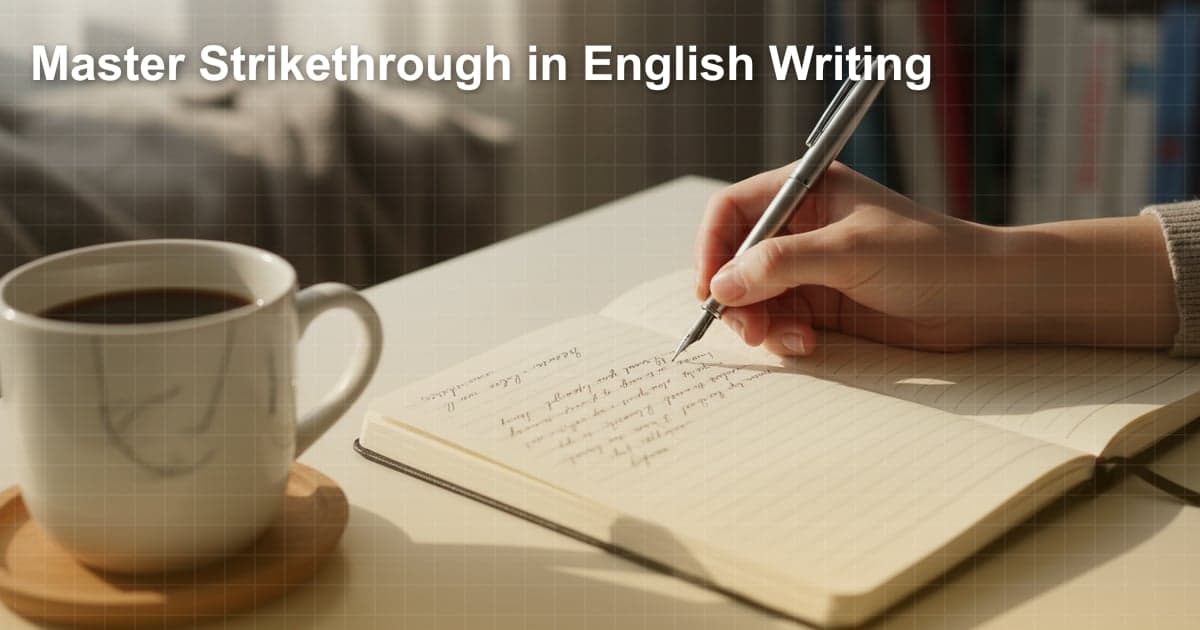 영어 학습 스트라이크스루: 언제 사용해야 할까요?