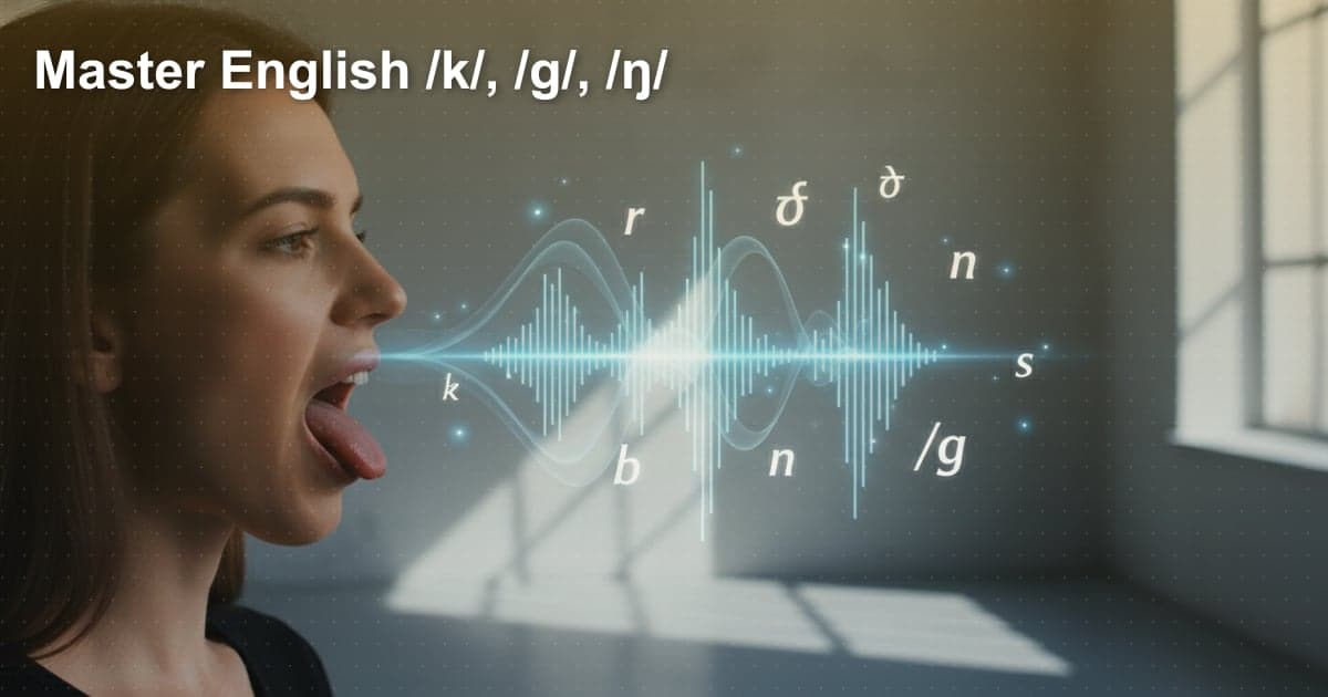 알쏭달쏭 'ㄱ' 소리, 영어 발음 /k/, /g/, /ŋ/ 완벽 정복!