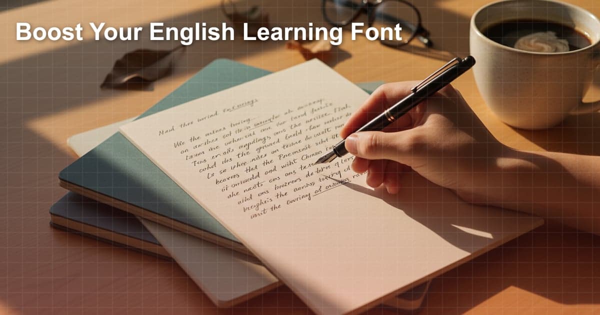 영어 학습자를 위한 폰트 선택 가이드: 가독성 높이는 팁