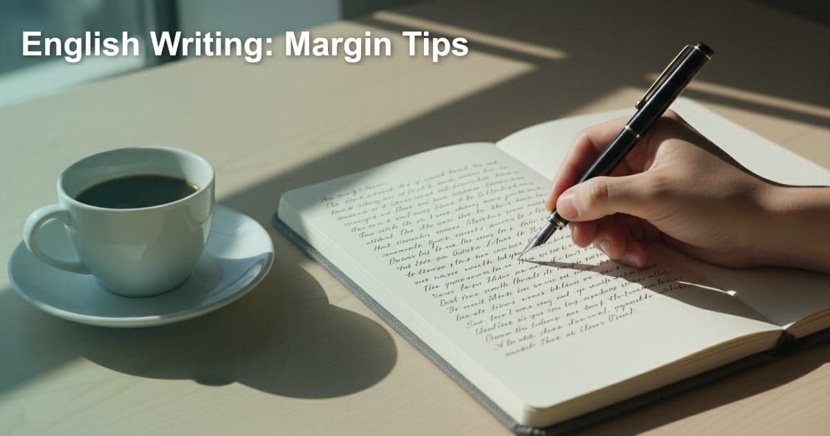 영어 글쓰기, 여백(Margin)의 중요성: 가독성과 전문성을 높이는 비결