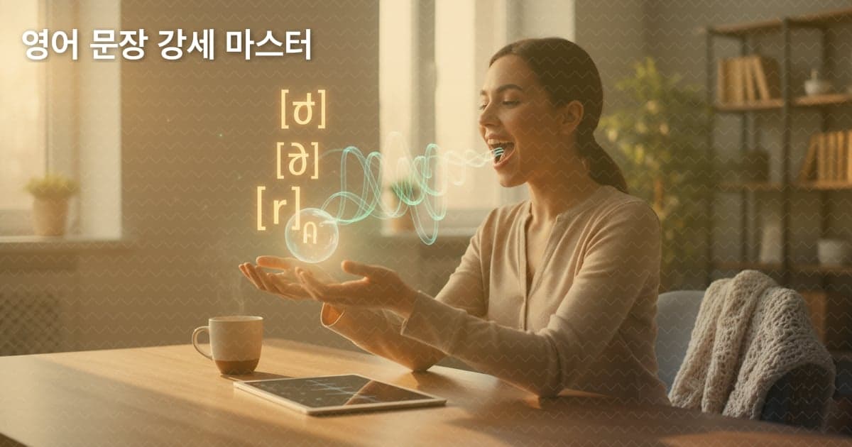 영어 문장 강세: 네이티브처럼 들리는 비결