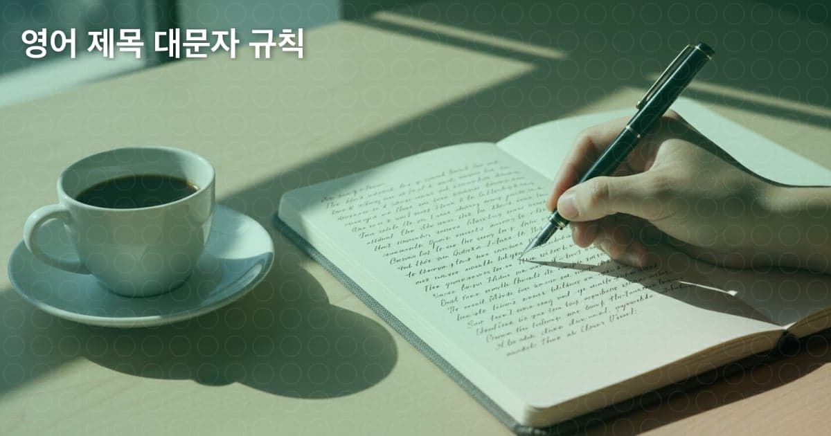 영어 제목 제대로 쓰기: 소문자, 대문자, 그리고 그 사이의 모든 것