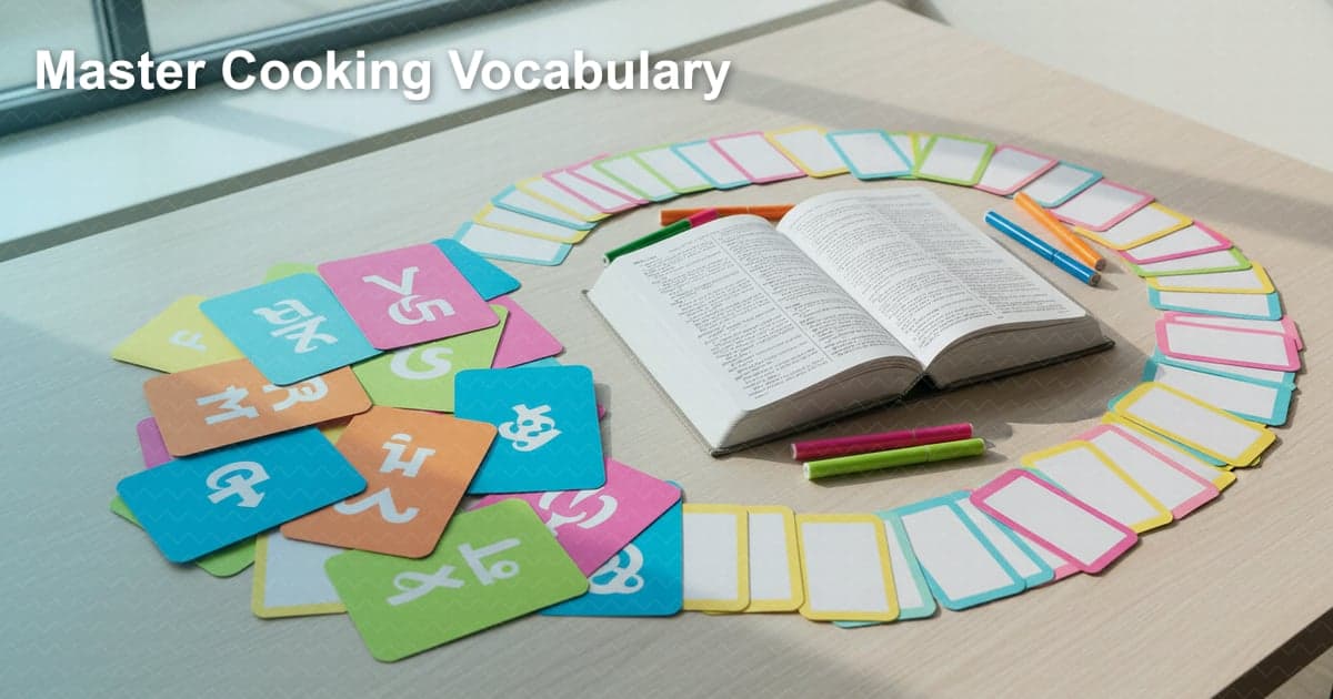 요리 단어 마스터하기: 영어 실력 향상을 위한 완벽 가이드