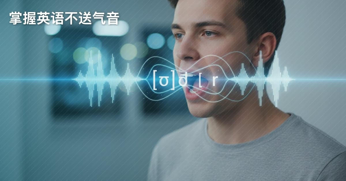 告别“炸”音：掌握英语中/p/, /t/, /k/ 不送气音的秘密