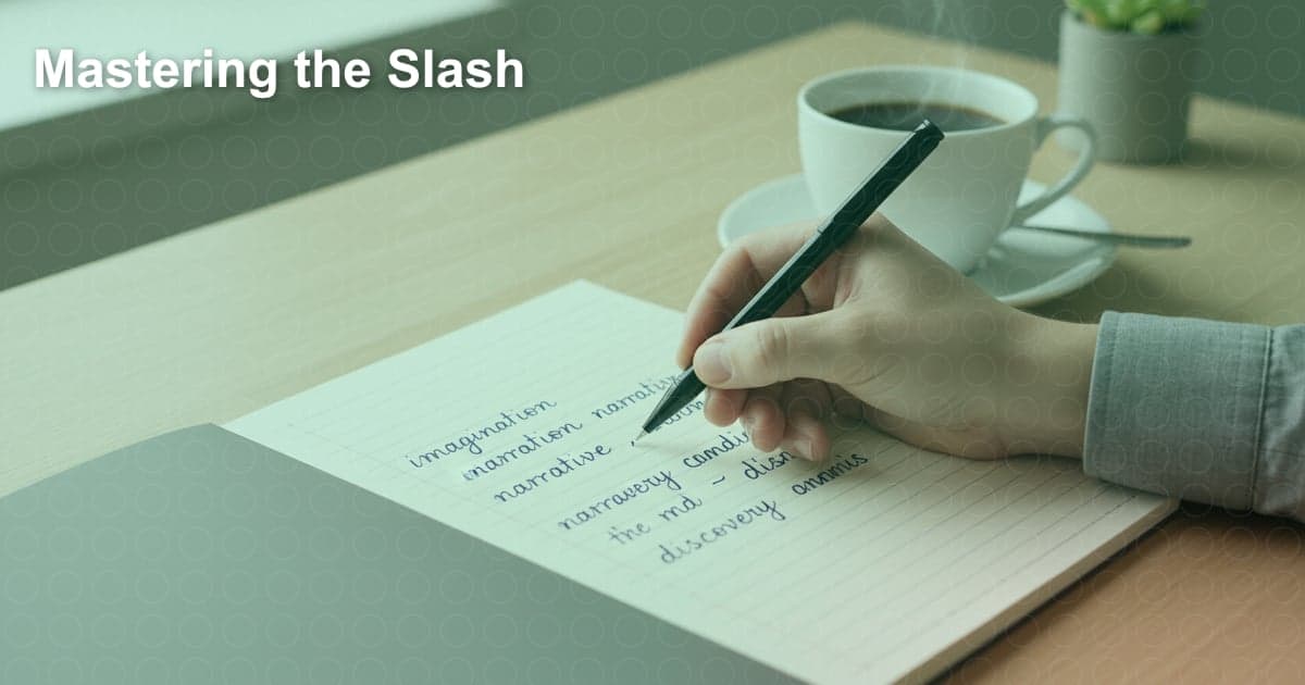 斜杠（/）的妙用：英语写作中的正确打开方式