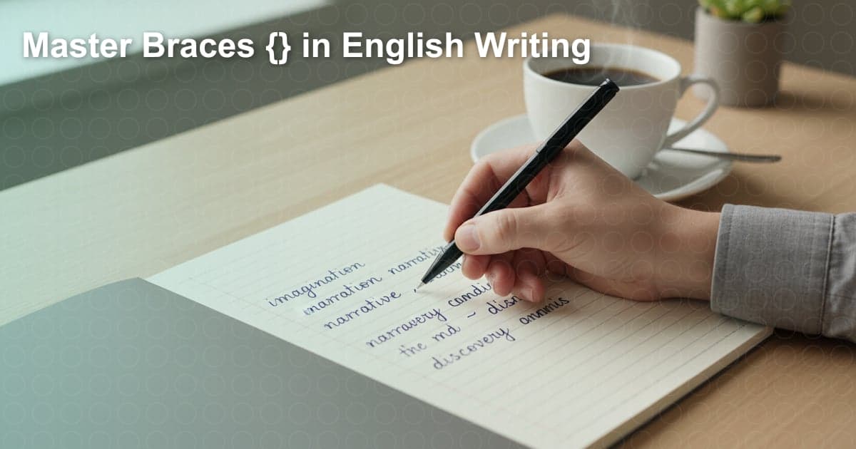 掌握花括号 {} 的用法：英语写作中的利器