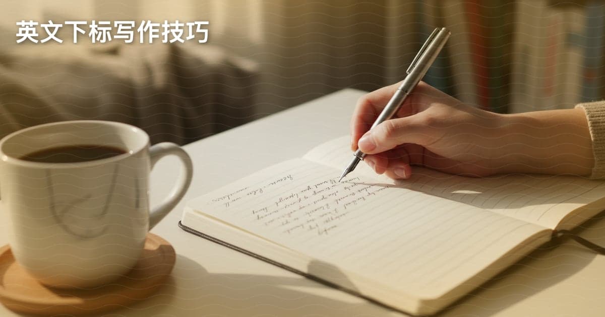 英文写作中的下标（Subscript）：让你的文字更清晰！