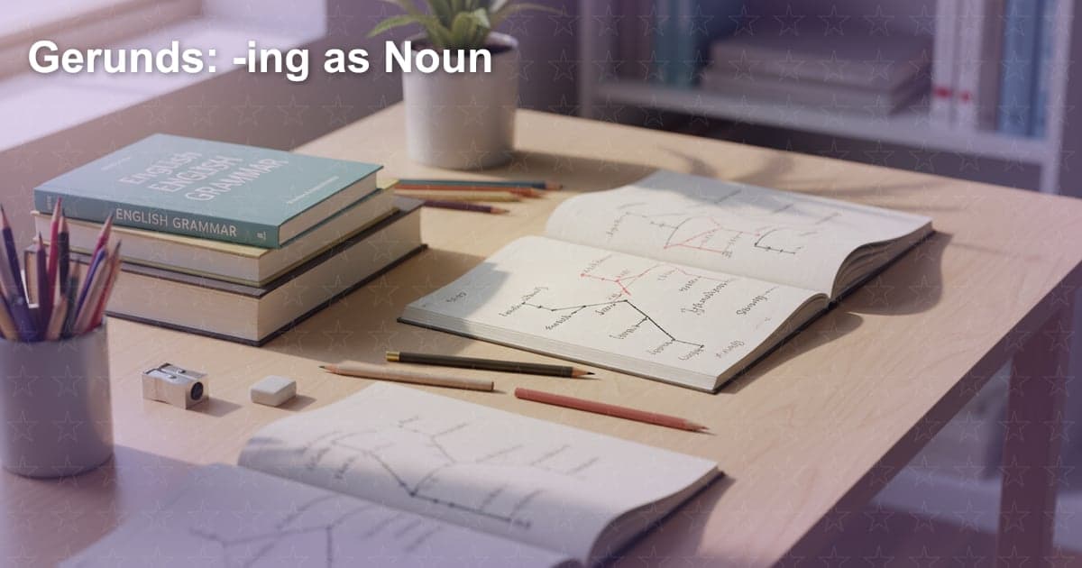 动名词（Gerunds）：-ing 形式如何作为名词使用
