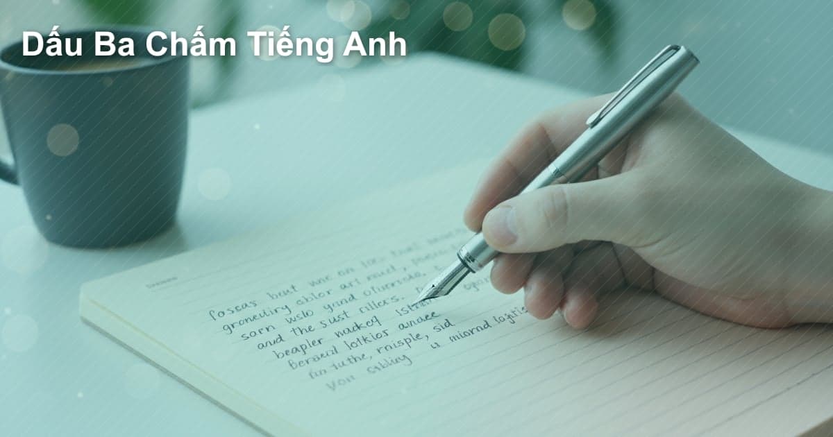 Dấu Ba Chấm (...) Trong Tiếng Anh: Hướng Dẫn Chi Tiết Cho Người Học